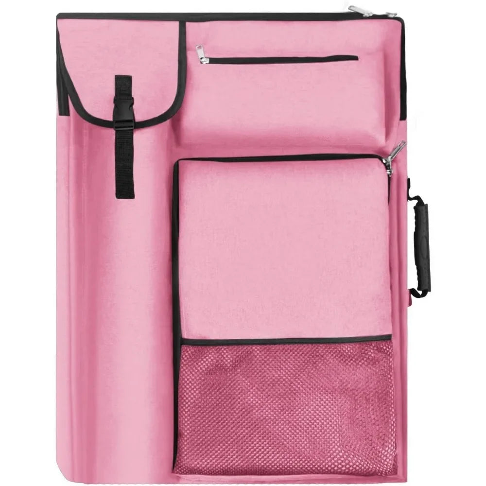 18 X 24, art portfolio with art backpack and tote bag, medium art case size (gray).