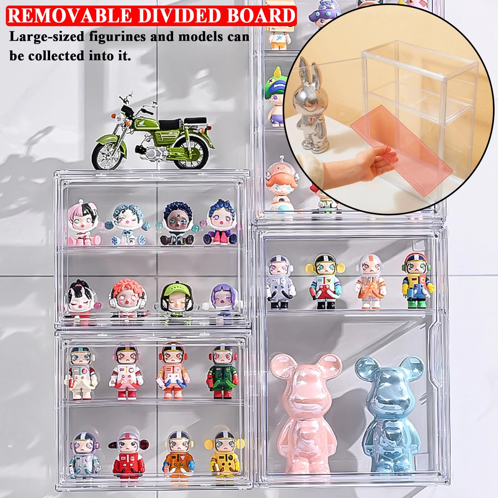 Figurine Showcase Wall Mounted Collectibles Box