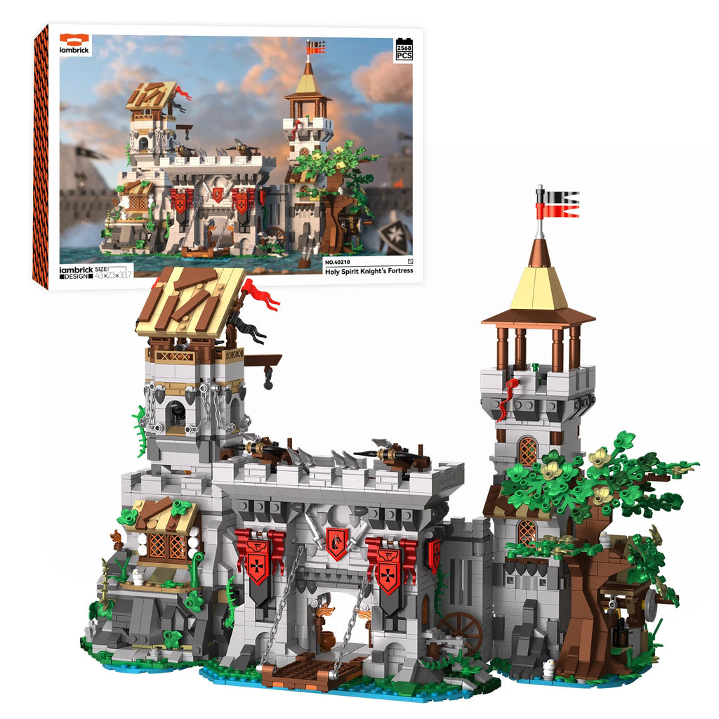2568PCS Medieval Knight's Fortress Building Blocks