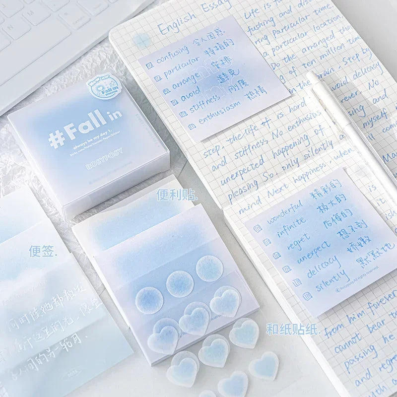 Gradient Memo Pad - Multifunctional Note Markers & Index Stickers