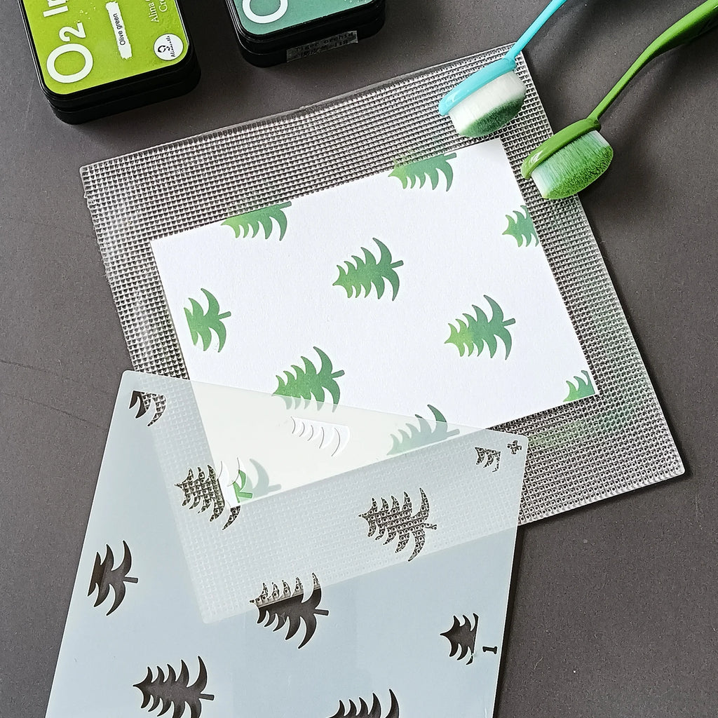 Easy Blending Grip Mat Multi-Use Sticky Mats Pad For Stamping Positioning Tool Tape-free Stencil Ink Blending Pad