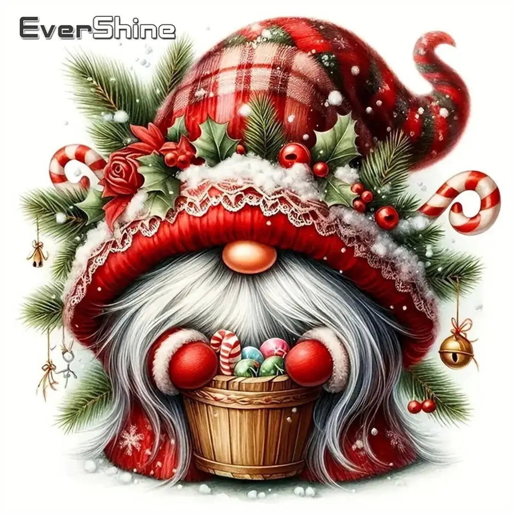 Diamond Mosaic diamond rhinestones Gnome  Santa Claus  Christmas