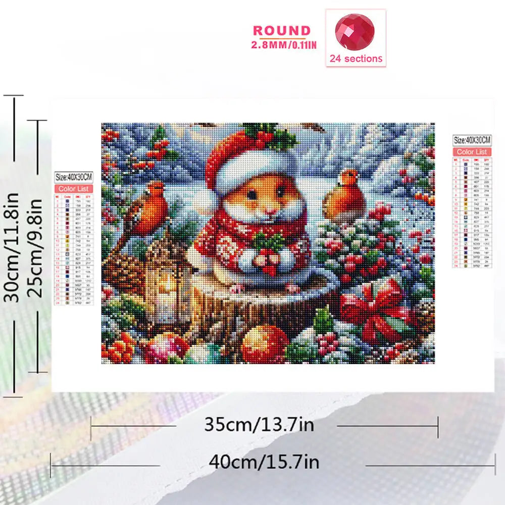 Evershine Full Diamond Painting Mouse Animal New Arrival DIY Diamond Mosaic Bird Picture Of Rhinestones Christmas Gifts