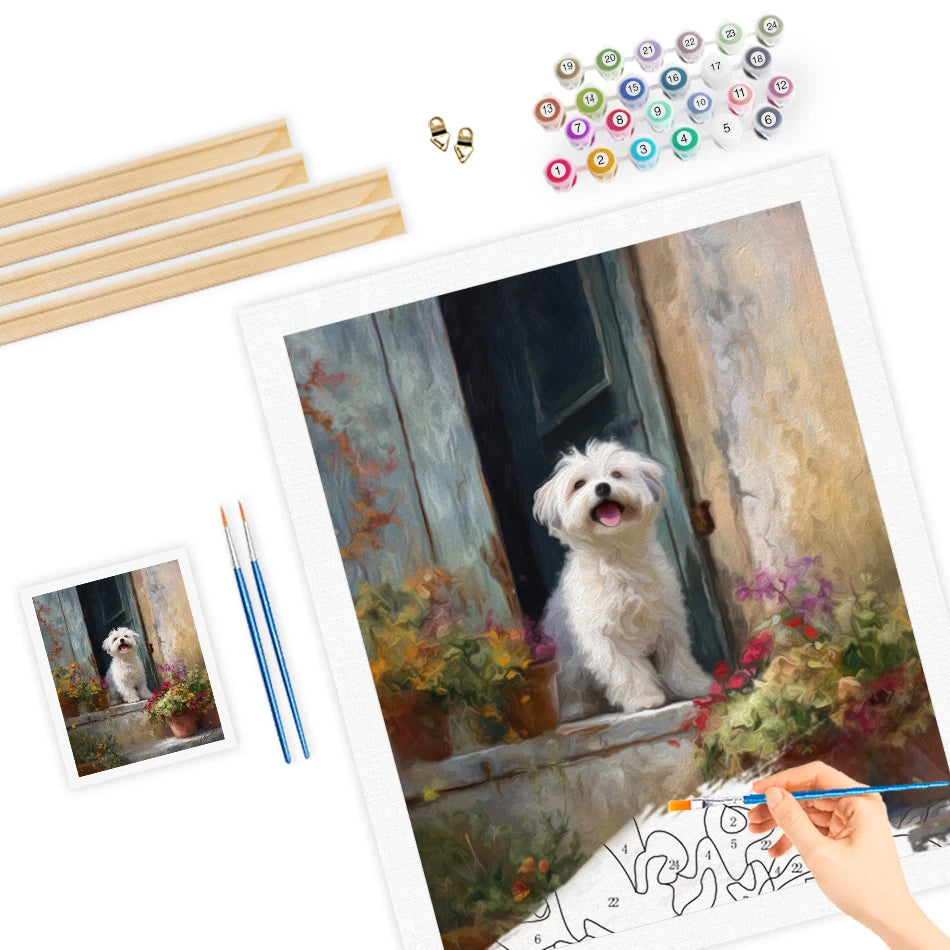 Paint By Numbers Cute dog Animals