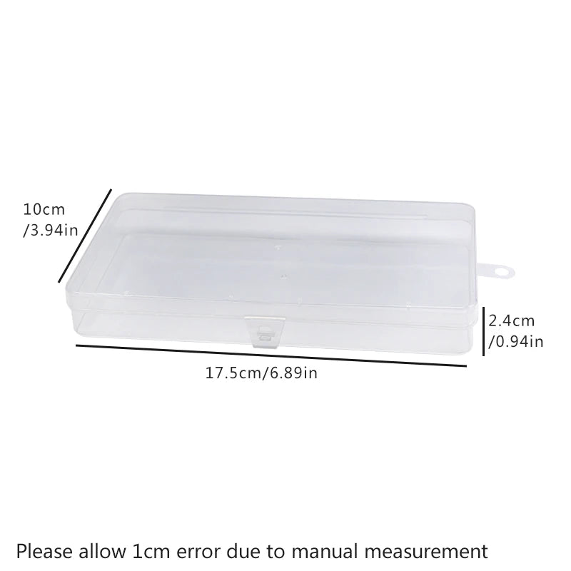 1/3/5pcs Transparent plastic storage box