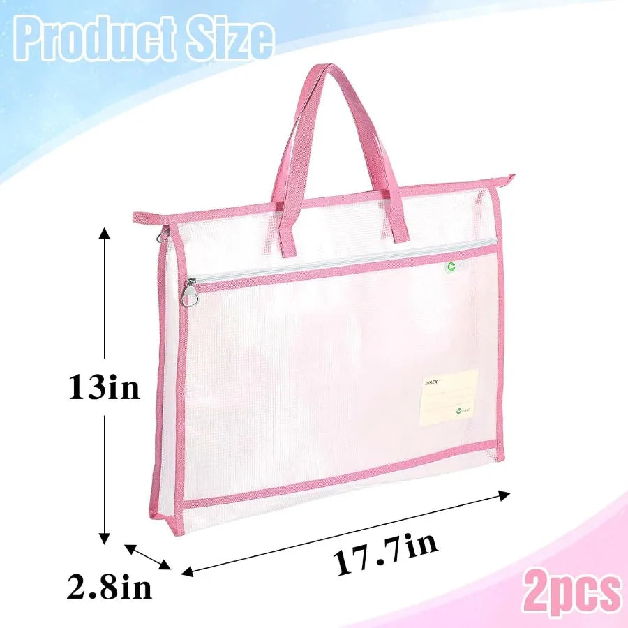 2 Pcs  Project Bag  for Art Supply Organization Artwork