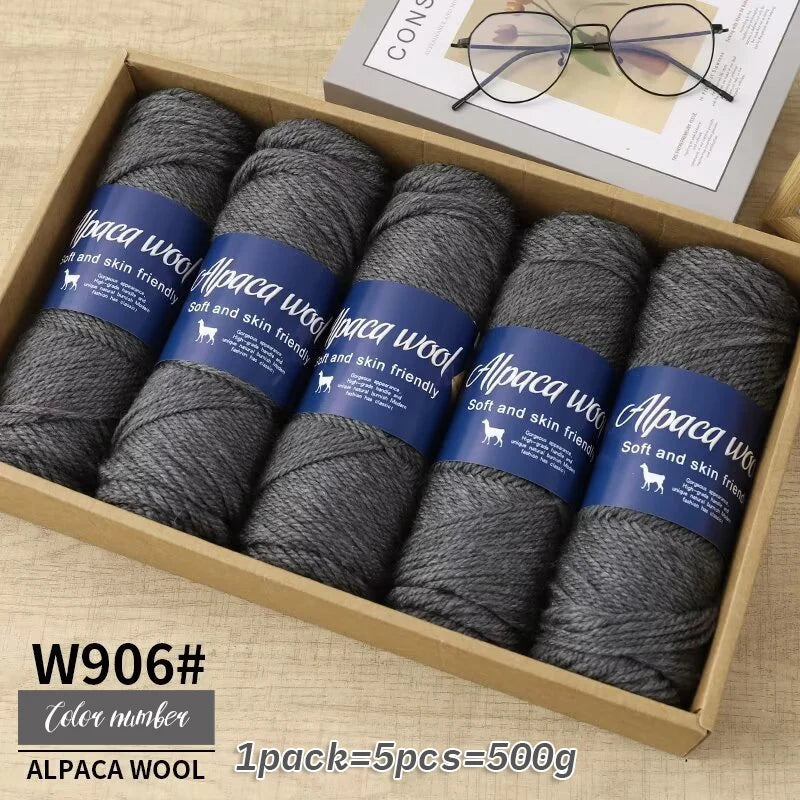 500g alpaca wool yarn, coarse yarn