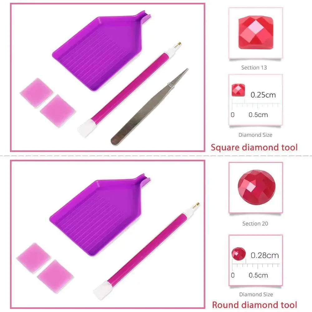 Evershine Car Diamond Painting Landscape DIY Full Square Round Diamond Embroidery Dwarf Winter New Arrival Mosaic Christmas Gift