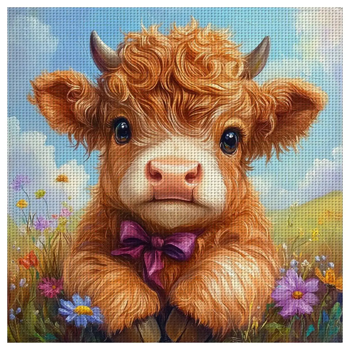 cattle stamped cross stitch full kit 11CT/14CT Embroidery