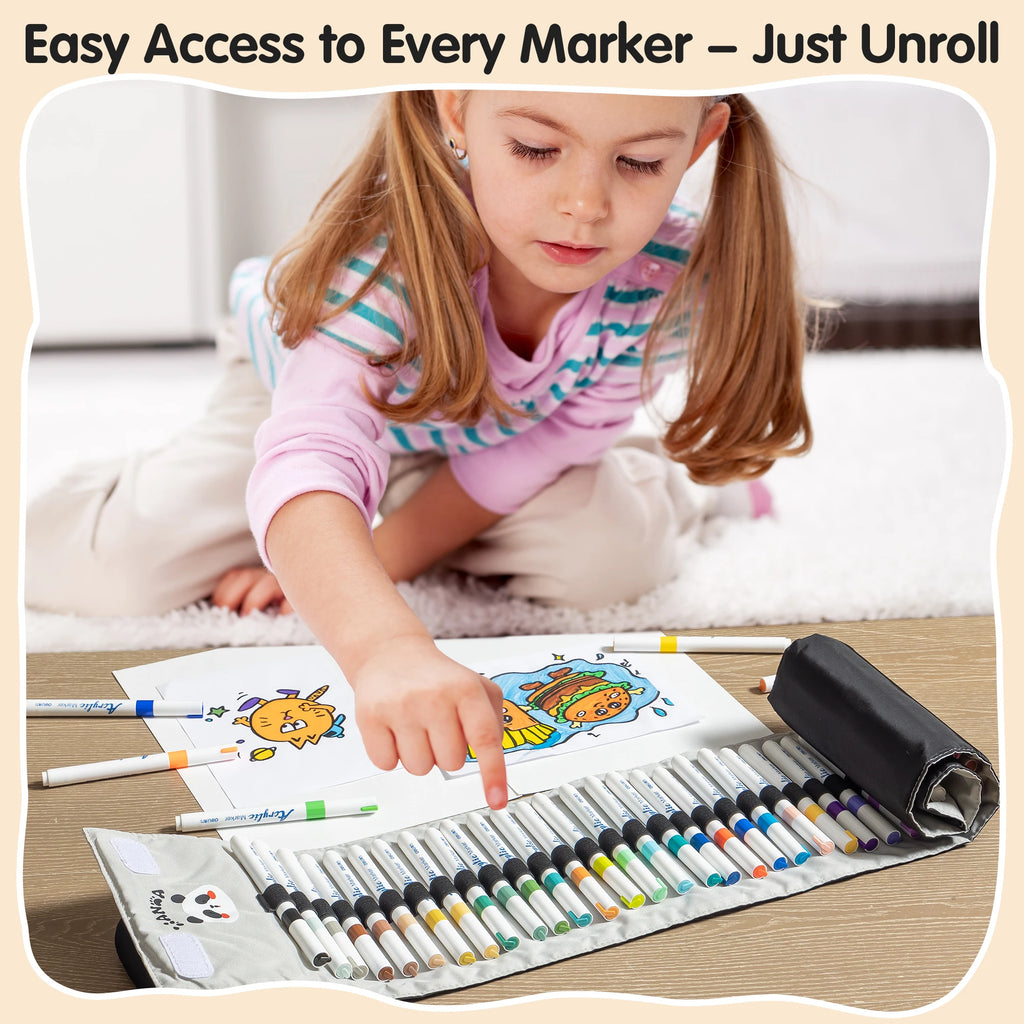 Deli 24/36/48-Color Acrylic Marker Pen Set,