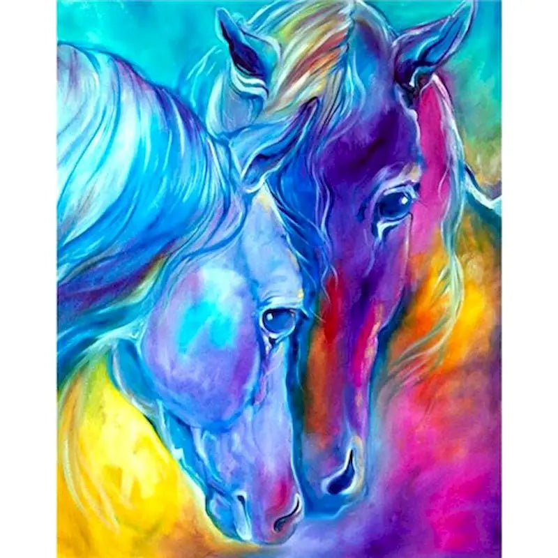 40x50cm Oil Painting By Numbers For Adults Horse Animal Paint By Number
