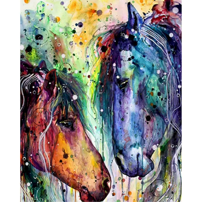40x50cm Oil Painting By Numbers For Adults Horse Animal Paint By Number