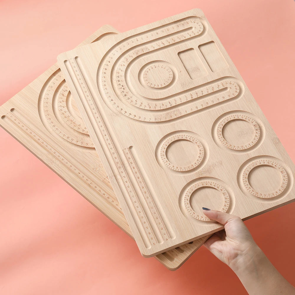 Wooden Flocked Beading Tray various lengths