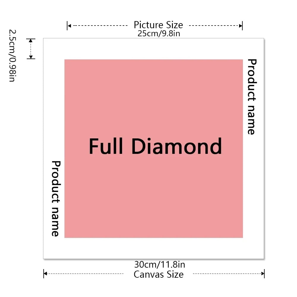 Rose Skeleton Diamond Painting Full Square Round Diamond Mosaic Halloween Handmade Gift