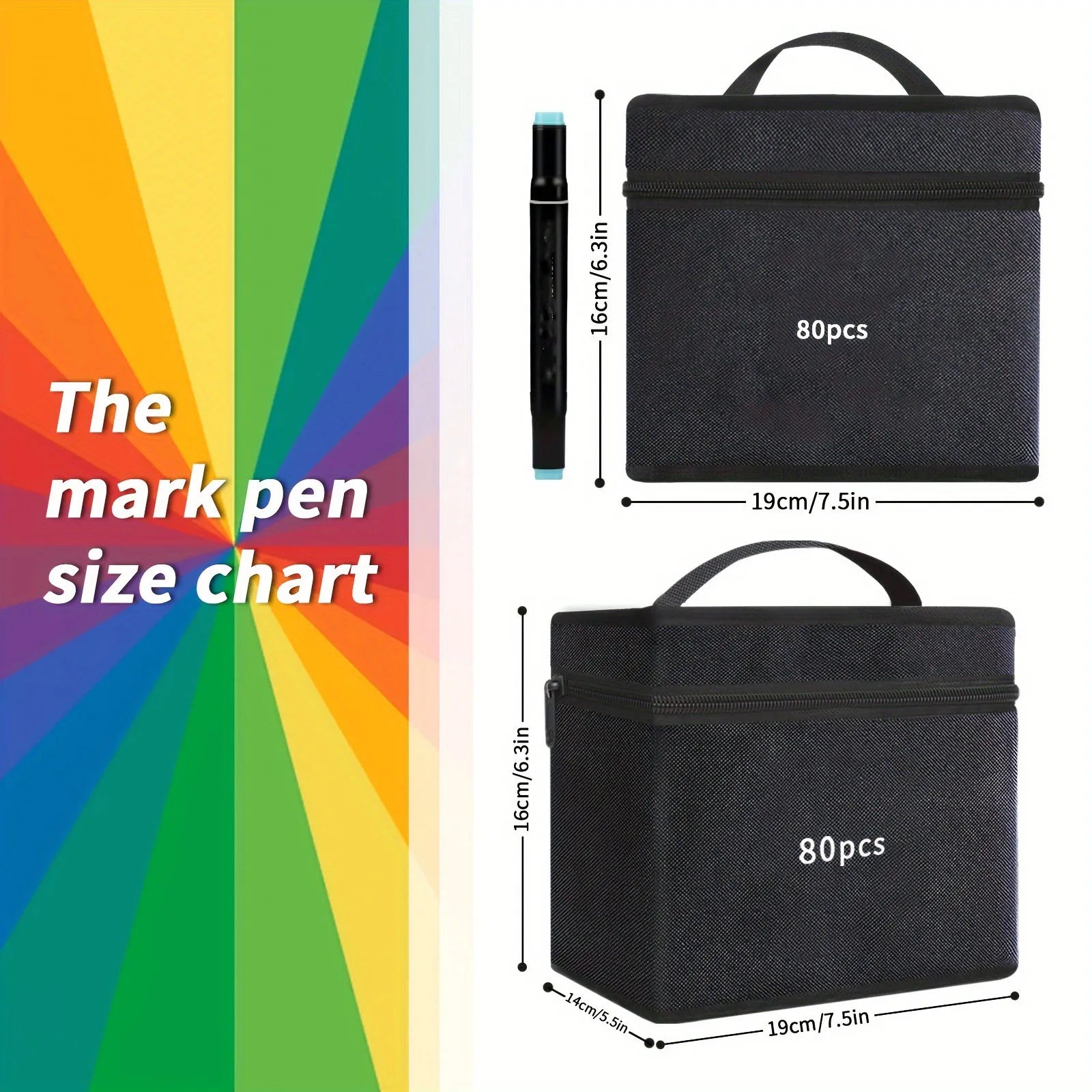 Alcohol Markers, 80 Dual Brush Tip Permanent Art Markers