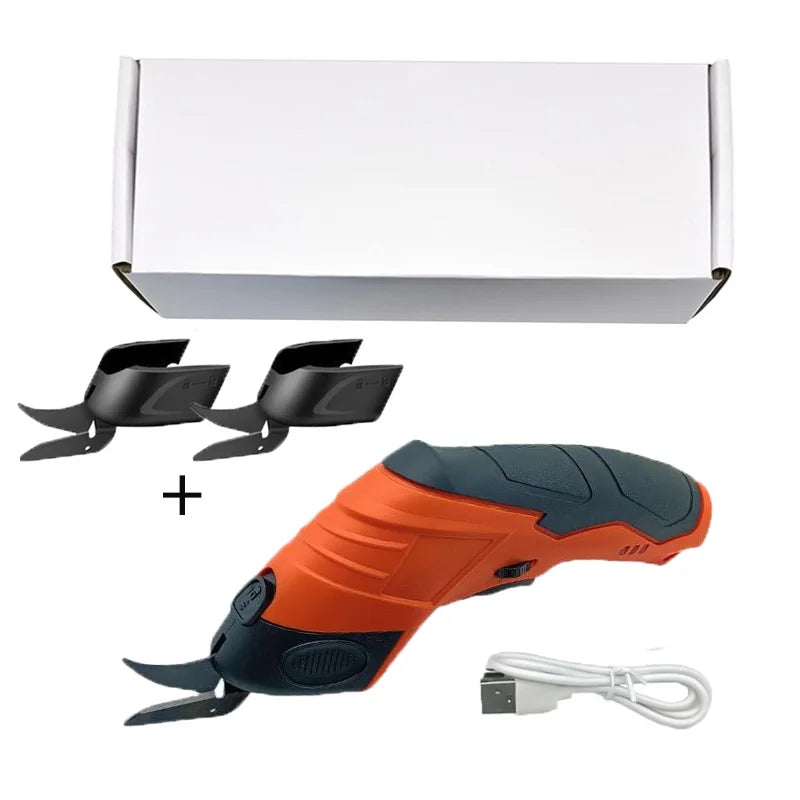 Upgrade Electric Scissors Fabric Cutting Machine USB Lithium Rechargeable Leather Sewing Tailor Scissors Portable Hand Tools