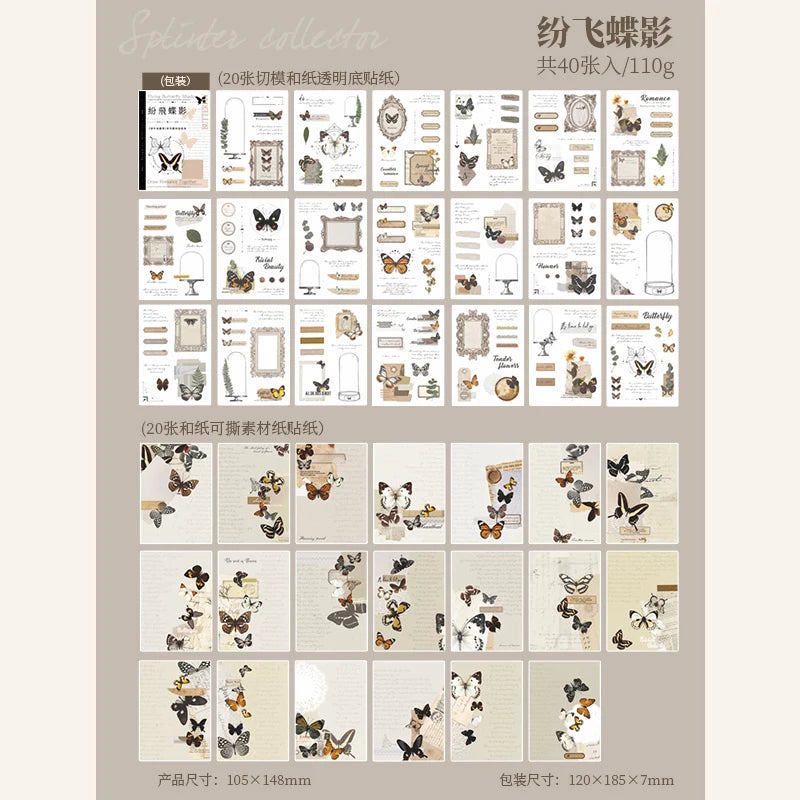 Washi paper Sticker Book Kit DIY Scrapbooking
