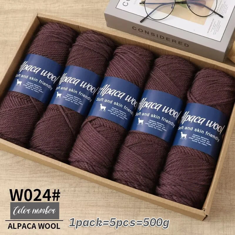 500g alpaca wool yarn, coarse yarn