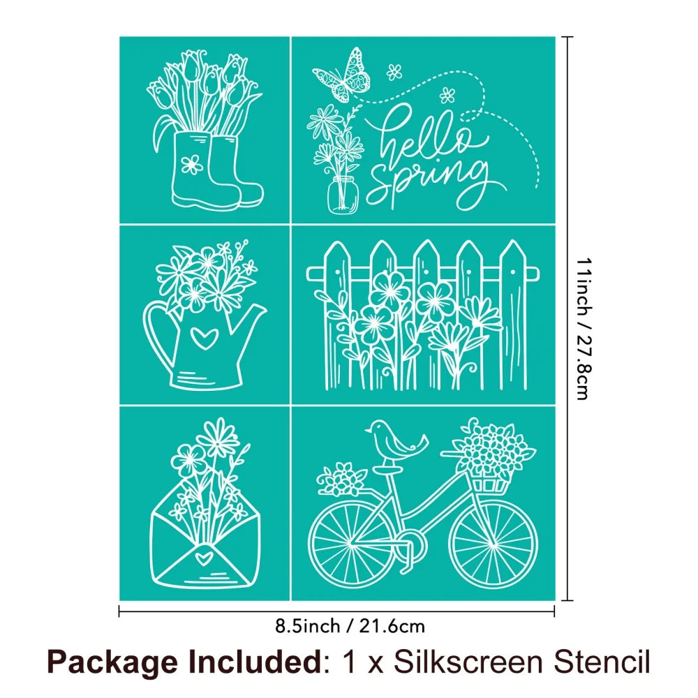 Silkscreen Stencil Reusable Self-Adhesive Silk Screen Printing Silk