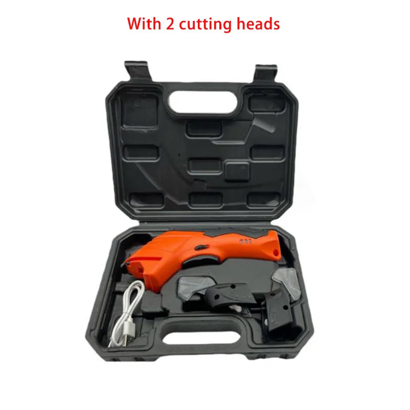 Upgrade Electric Scissors Fabric Cutting Machine USB Lithium Rechargeable Leather Sewing Tailor Scissors Portable Hand Tools
