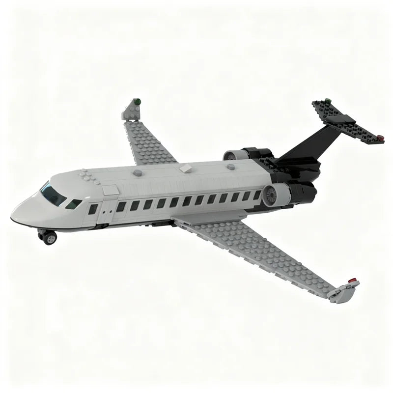 447pcs MOC City Airport Private Jet Model Building Blocks Architecture Toys