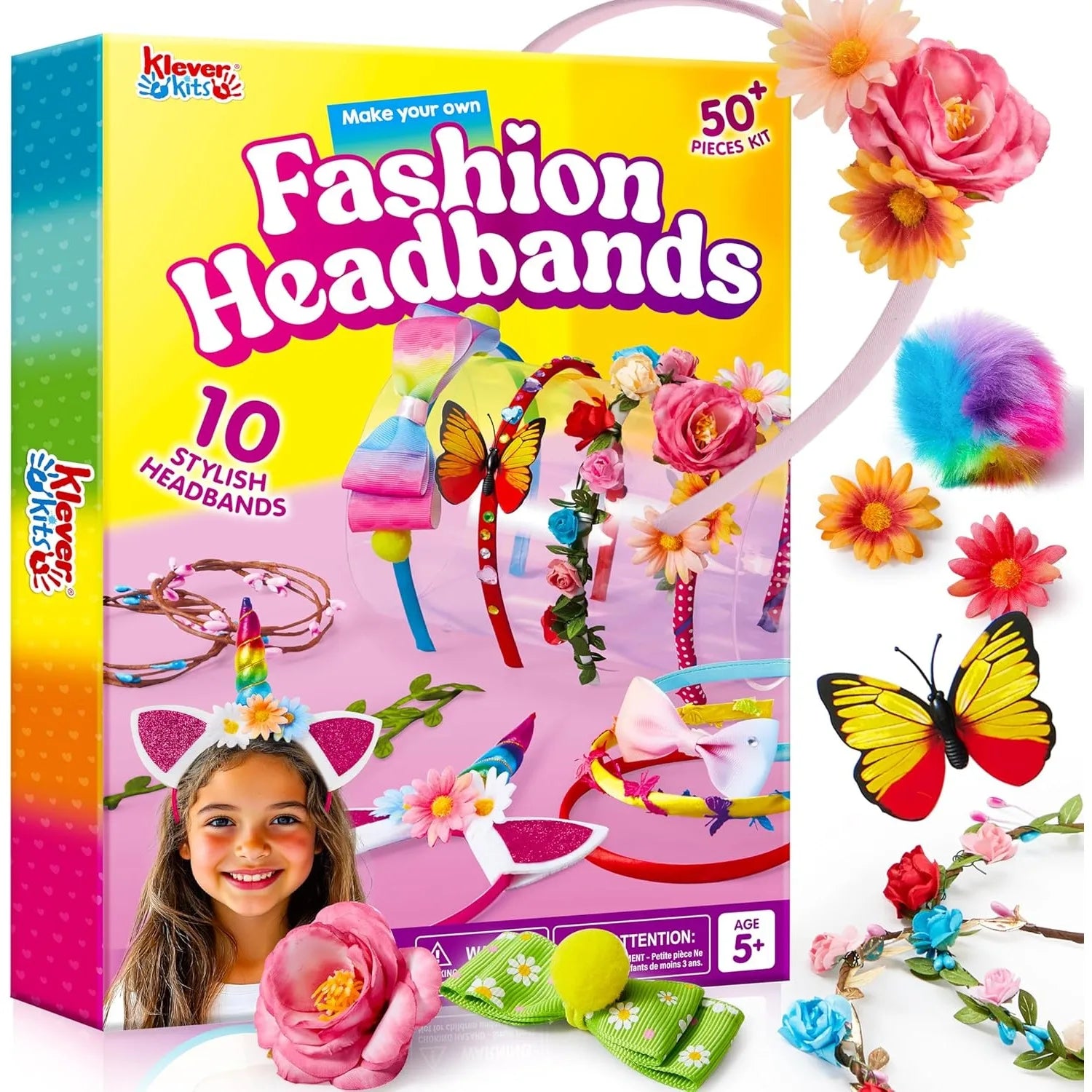 JOYFY Headband Making Kit for Girls Kids Headbands DIY Hair Accessories Make Your Own Hair Accessories for Kid Birthday Gifts