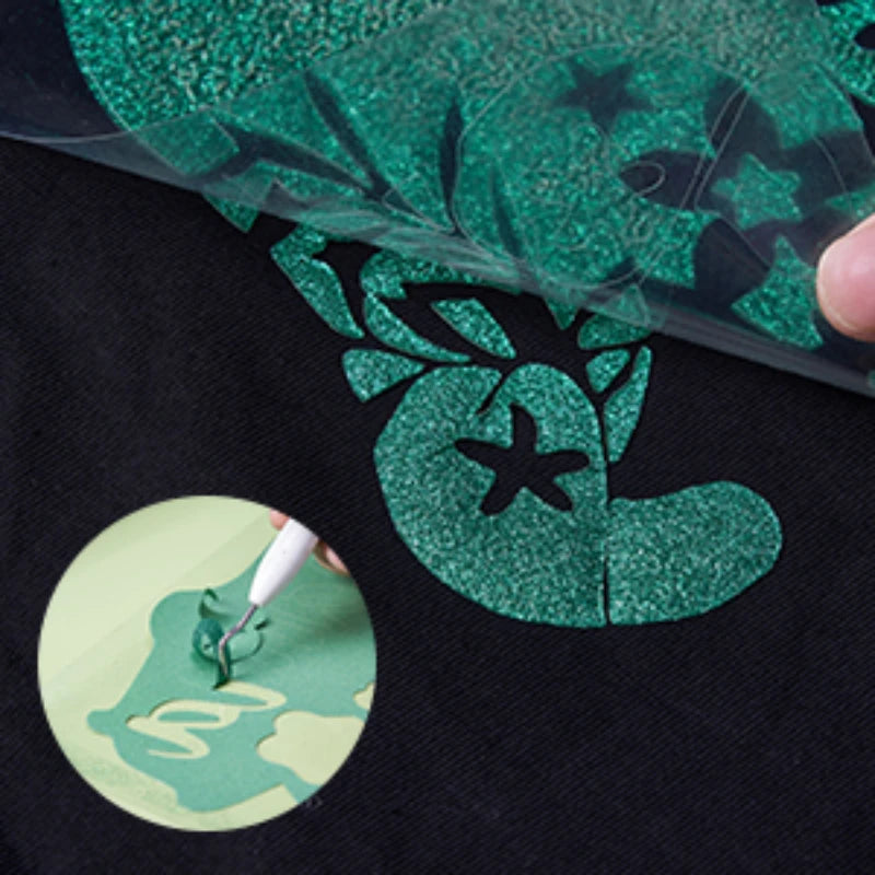 Glitter 3D Puffs Heat Transfer Vinyl 12”x 10” Puffs Heat Transfer Vinyl Multi-Colour Mix for DIY T-Shirt Heat Transfer Iron-On