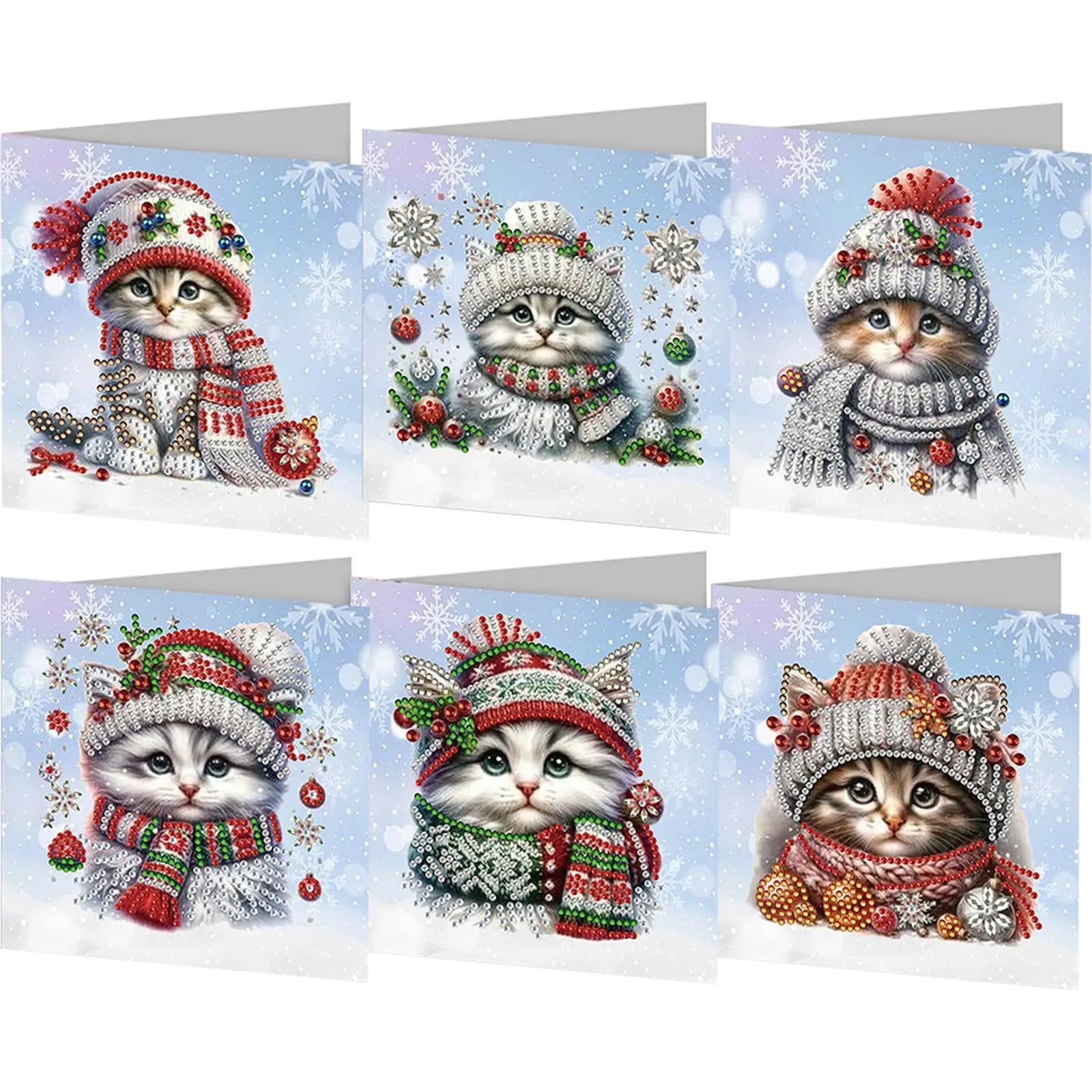 5D Rhinestone Arts Greetings Birthday Card DIY 5D Rhinestone Embroidery Arts Cards Kits Diamond Painting Greeting Thank You Card