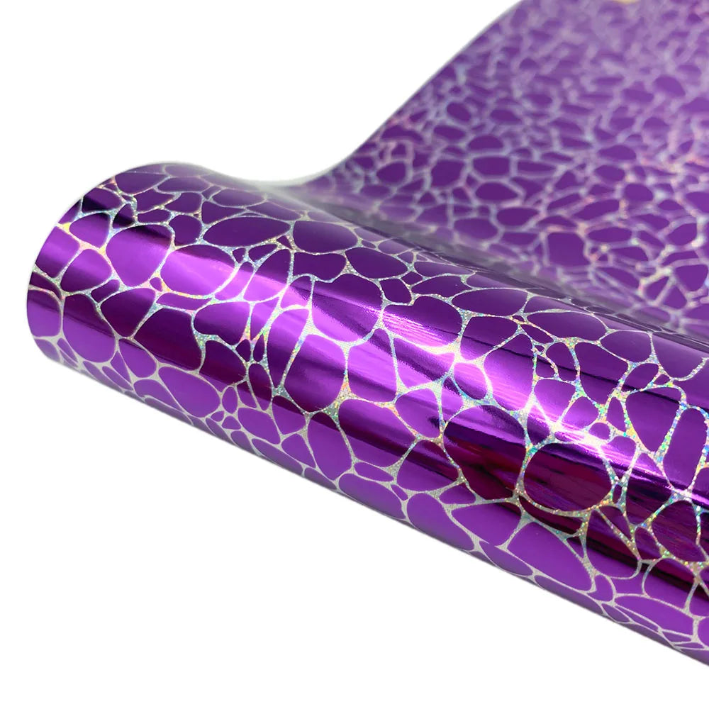 Holographic Glitter Adhesive Craft Vinyl Film Sheets, 32 colors