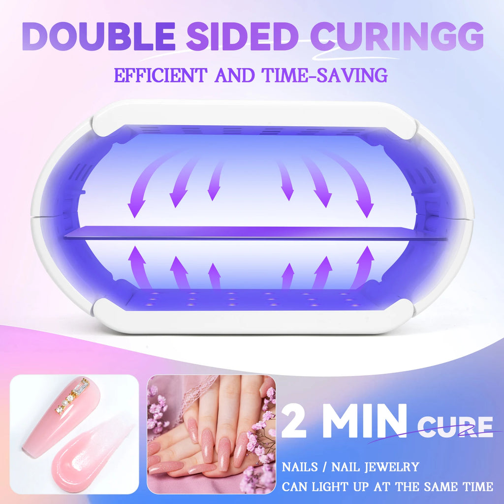 Double Sided UV Lamp for Resin Curing Foldable Portable