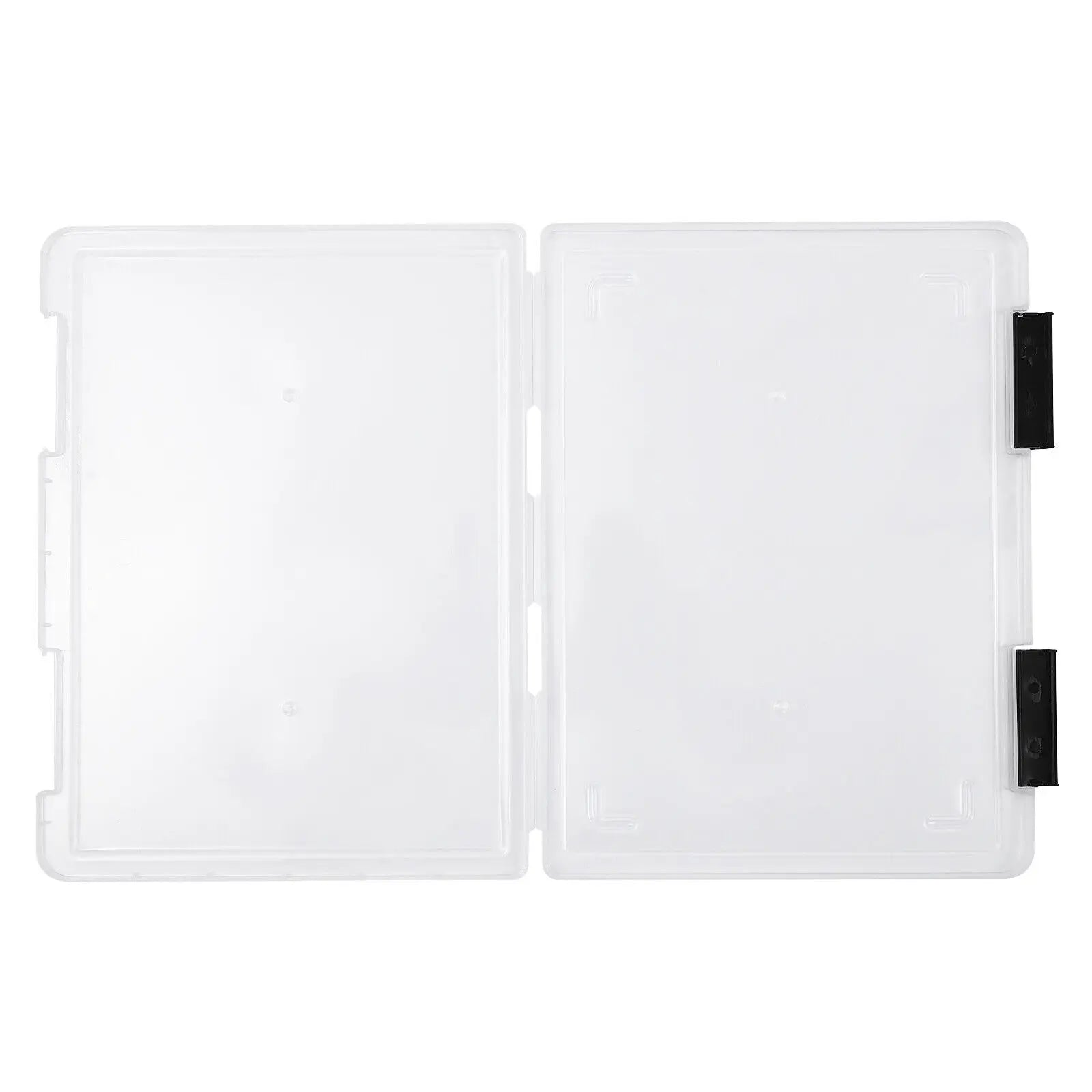 12 Pcs Polypropylene Clear File Boxes