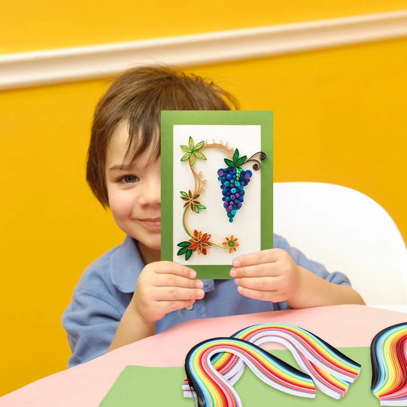 260pcs Rainbow paper Quilling Strips Set For Craft DIY