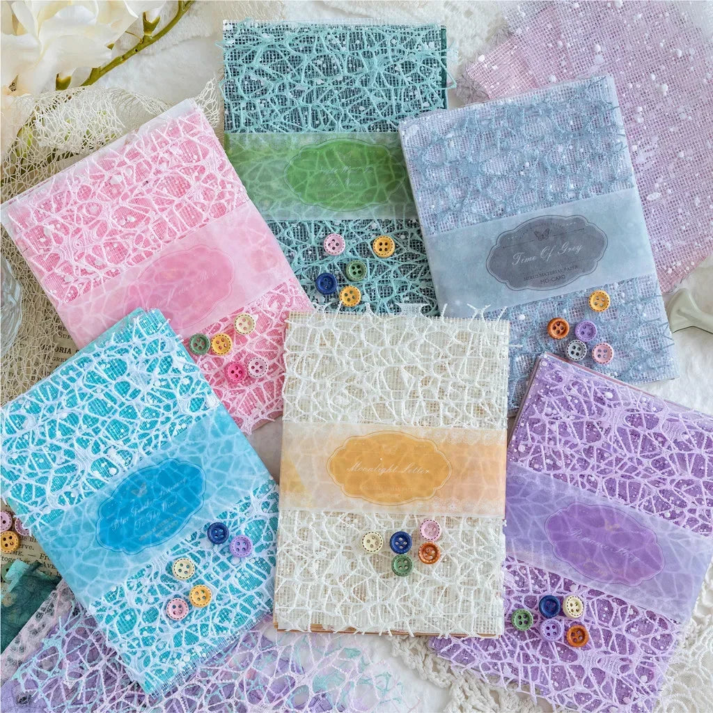 31pcs/pack Gauze Materials Paper Scrapbooking Decor Craft Paper Collage Junk Journal Stationery