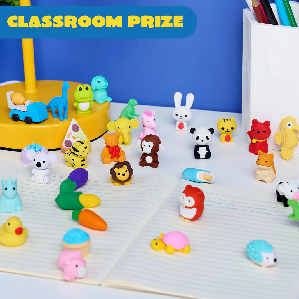 Joyfy 36 Pcs 3D Erasers Cute Erasers for Pencil