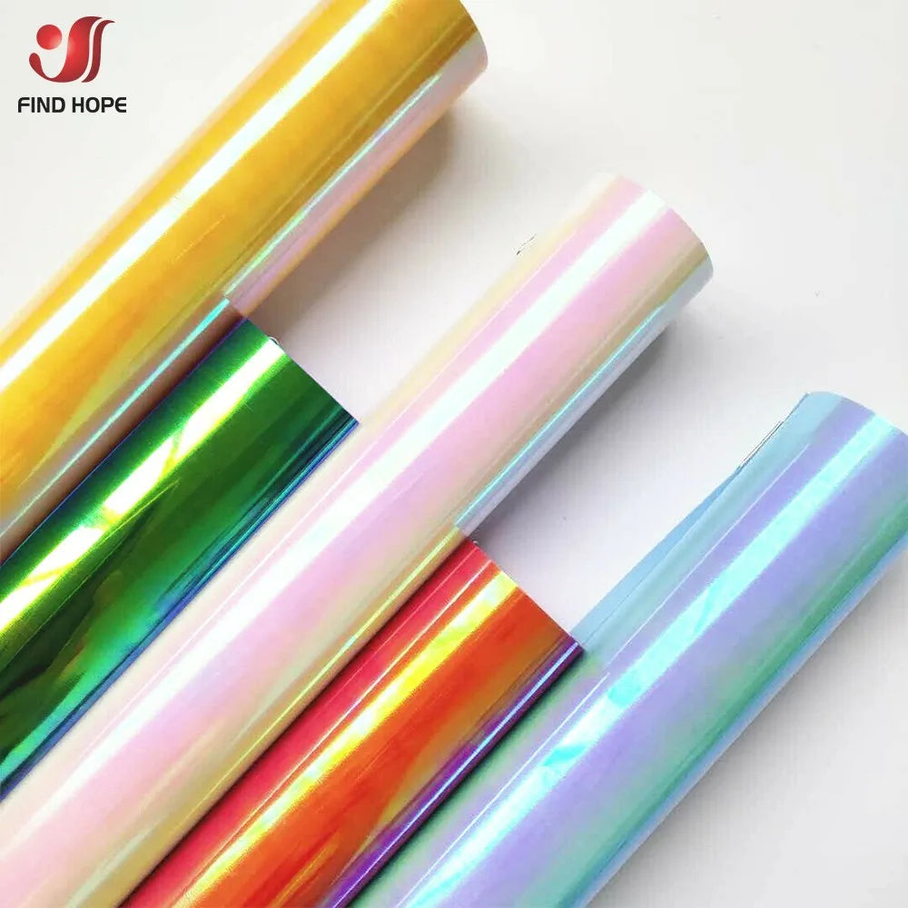 Holographic Heat Transfer Vinyl Sheet Iron-on Heat Press Permanent Print