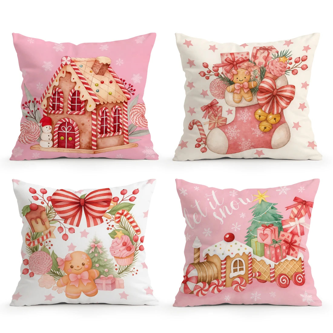 holiday 4-piece Set 40/45/50cm Cushion Cover  Pillowcase