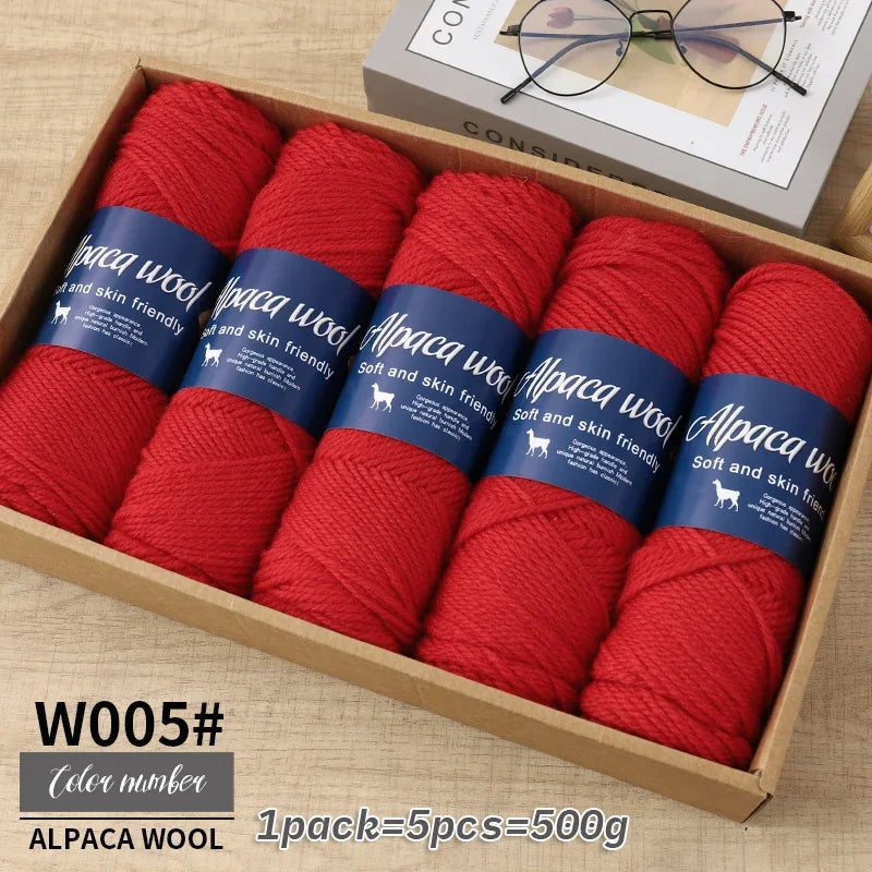 500g alpaca wool yarn, coarse yarn