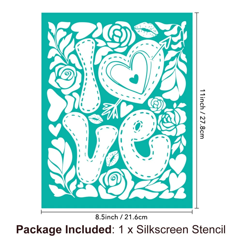 Silkscreen Stencil Reusable Self-Adhesive Silk Screen Printing Silk