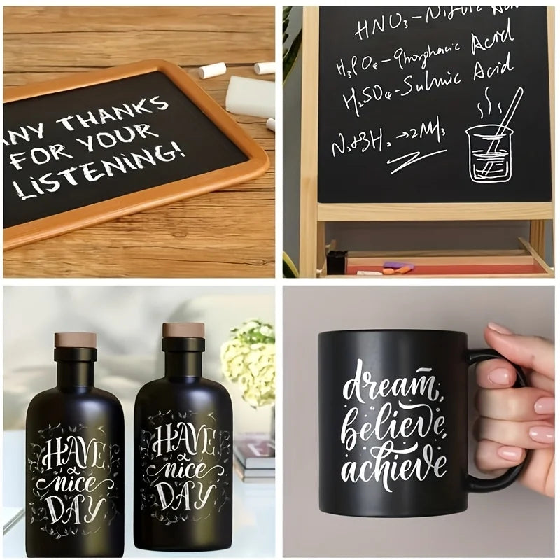 Chalkboard Paint Black  Paint for Wood, Metal, Glass, Wall, 9oz