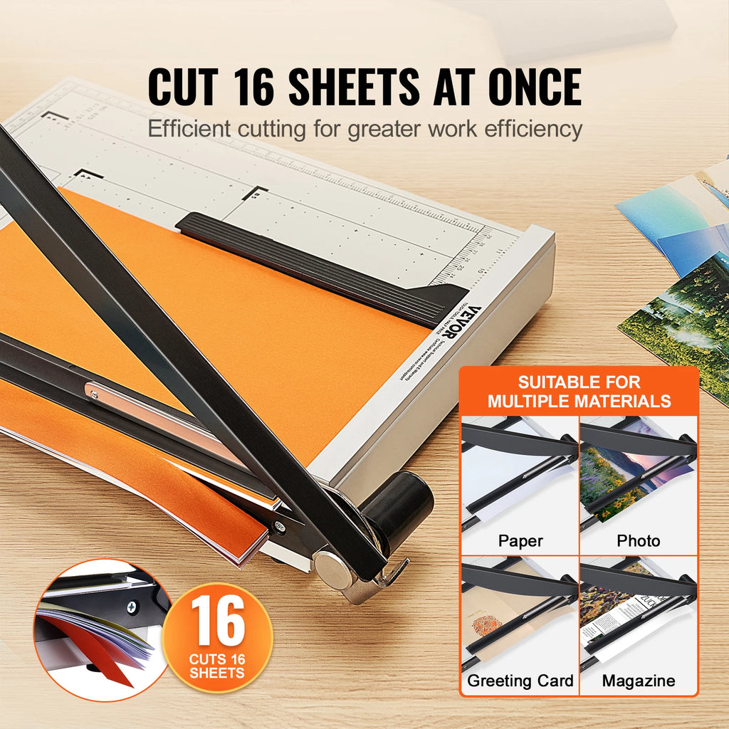 SucceBuy Heavy Duty Paper Cutter for Home Office School