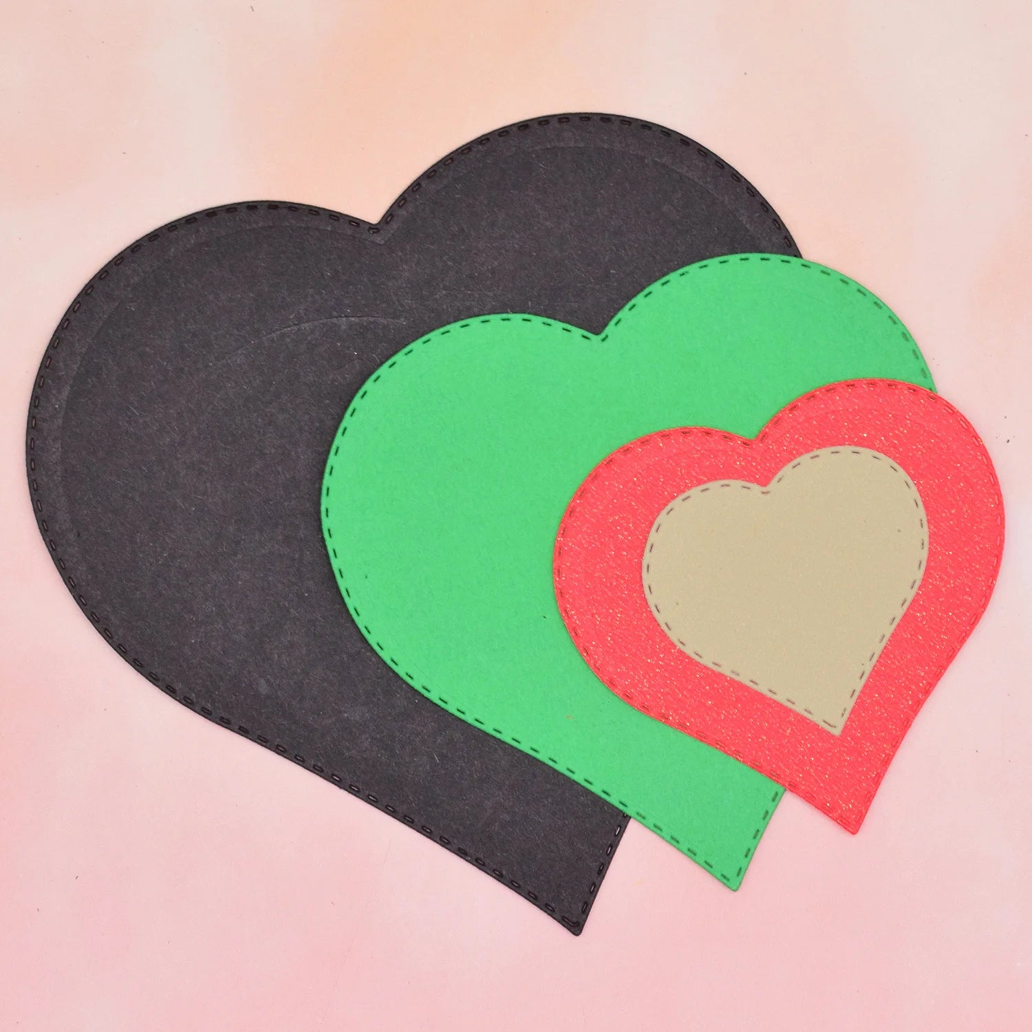 1pc Heart Background Frame Metal Cutting Dies Set f