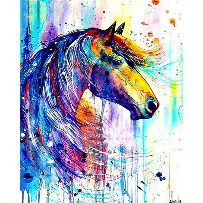 40x50cm Oil Painting By Numbers For Adults Horse Animal Paint By Number