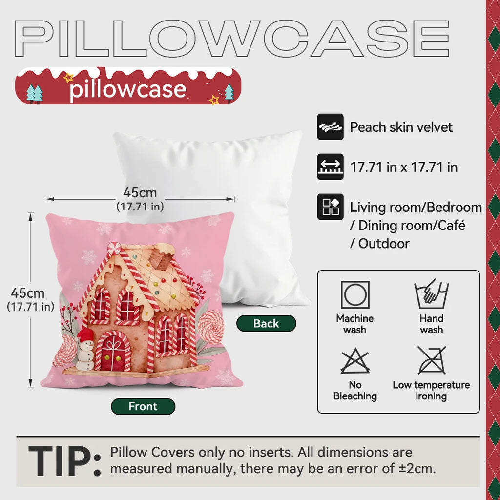 holiday 4-piece Set 40/45/50cm Cushion Cover  Pillowcase
