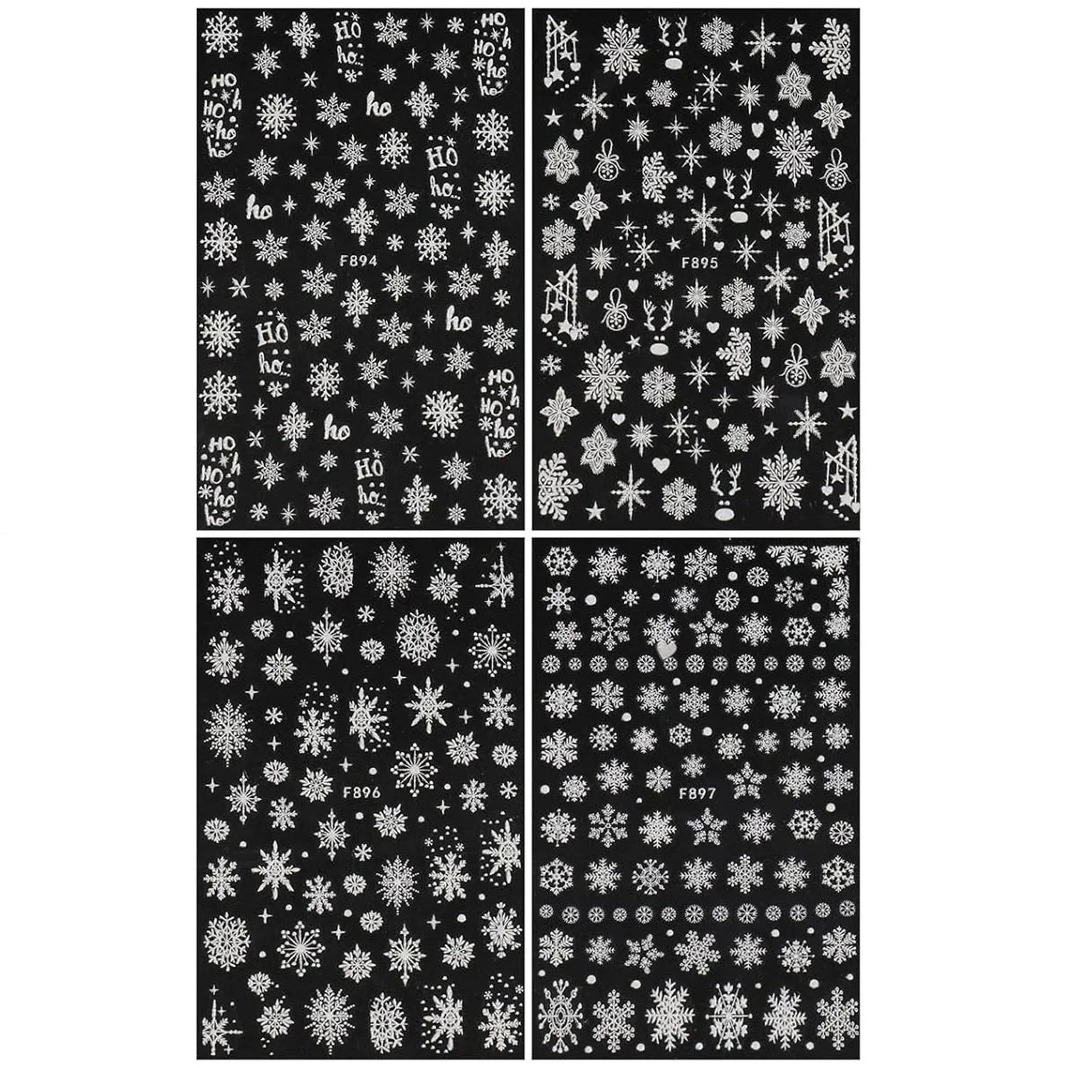 sNew Winter Snowflake Nail Stickers,