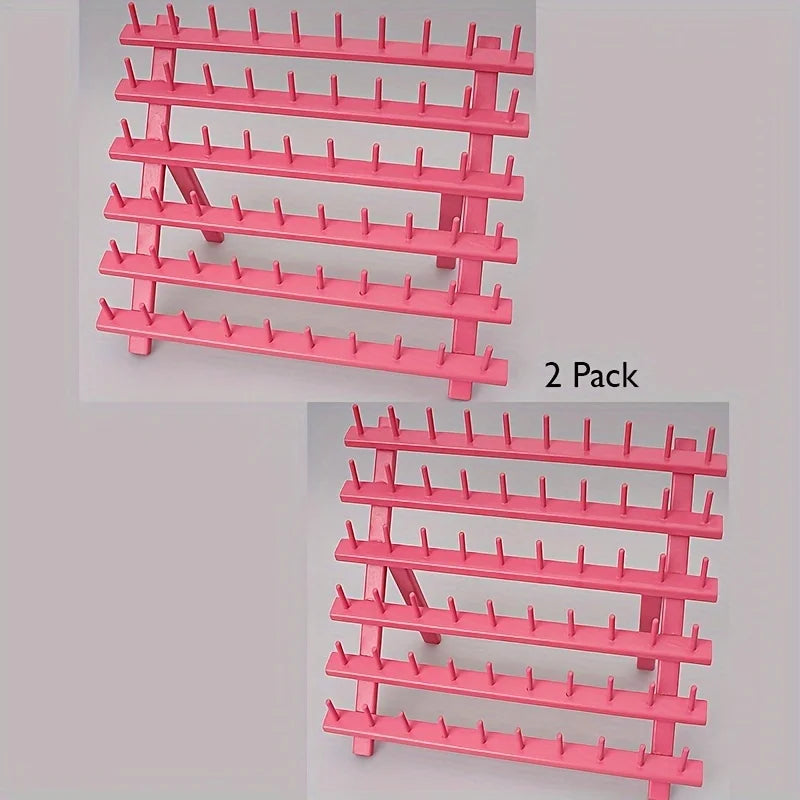 2PCS Wooden Thread Rack holds 60 Spools