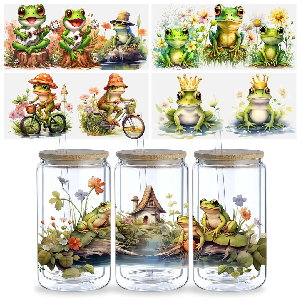 5 Sheet Frog UV DTF Cup Holder 16 oz,