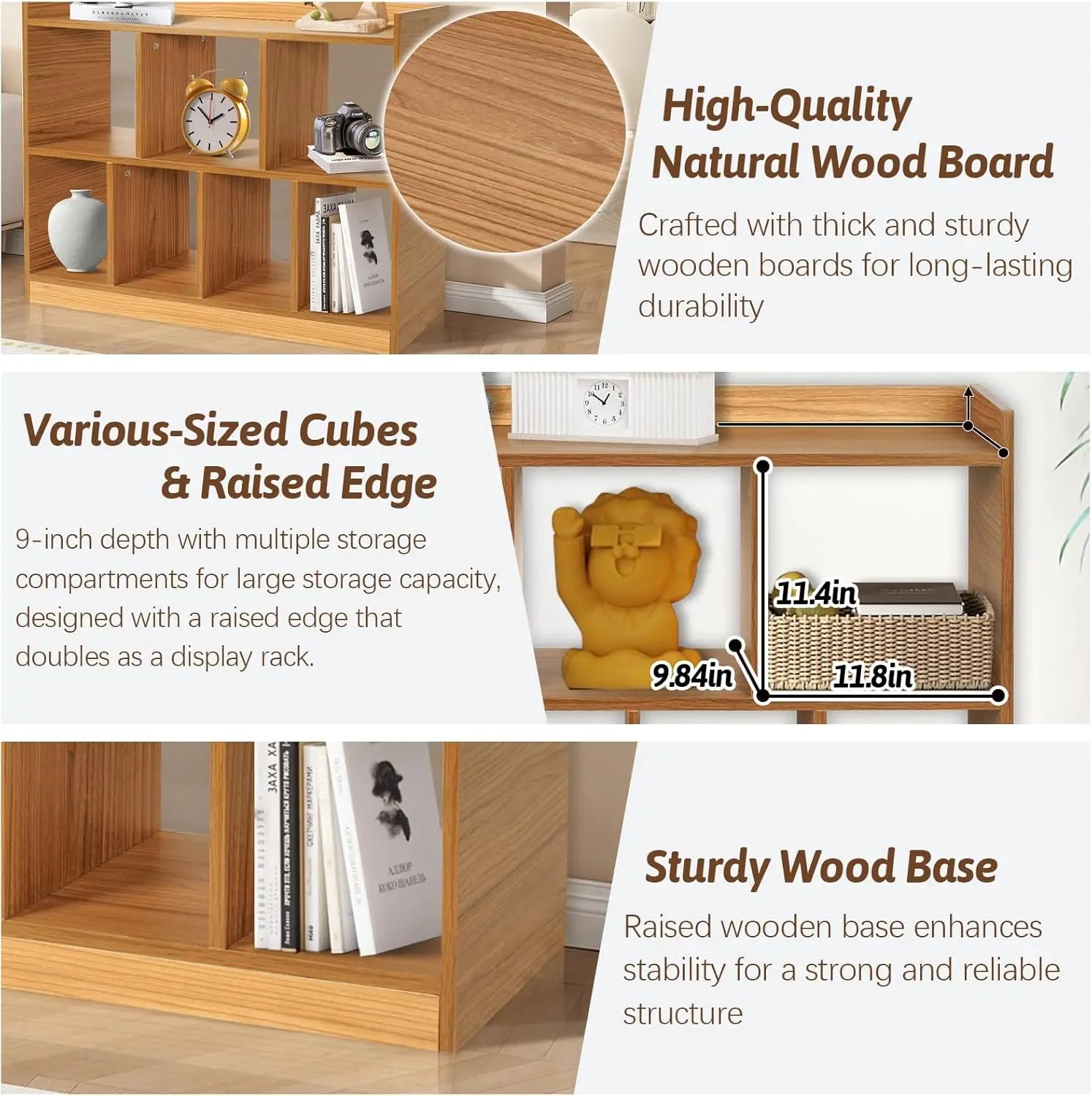 2 Tier Storage Shelf Organizer for Bedroom Living Room Office