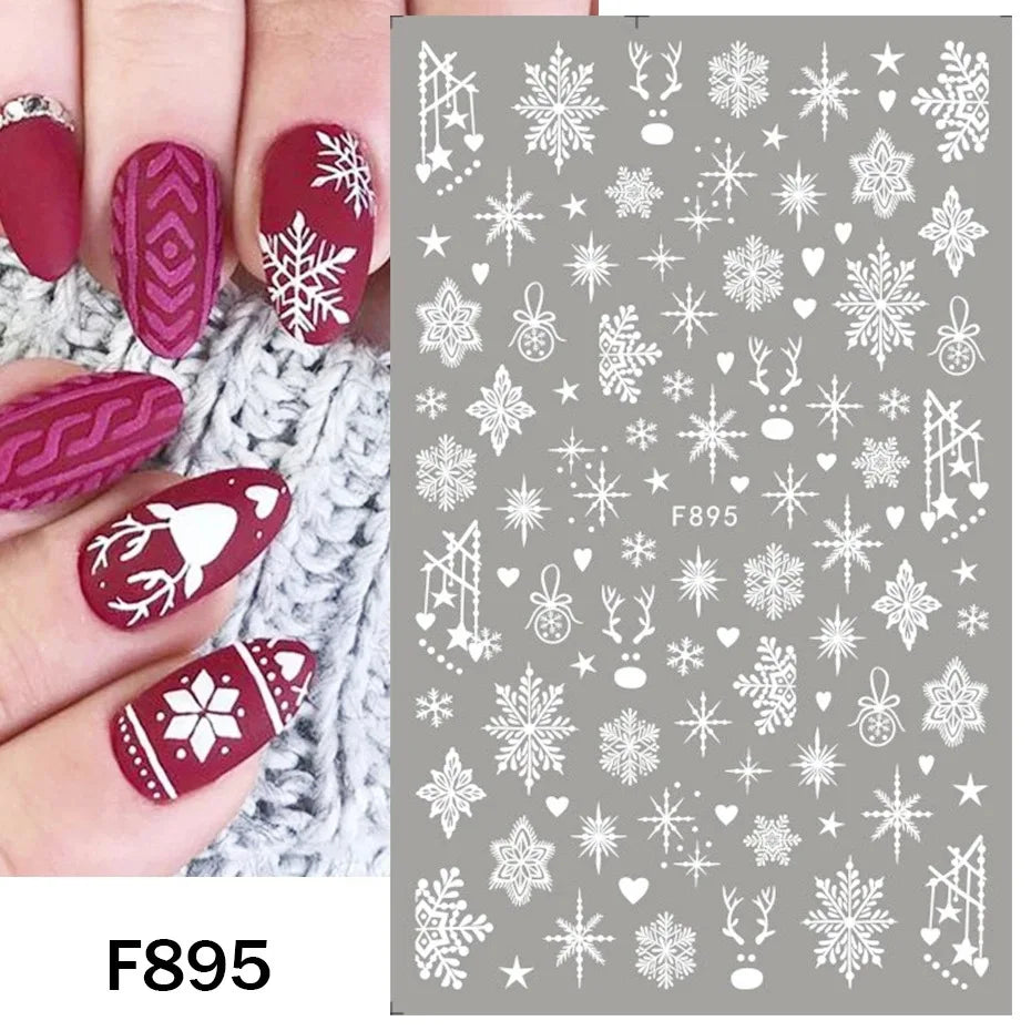 sNew Winter Snowflake Nail Stickers,
