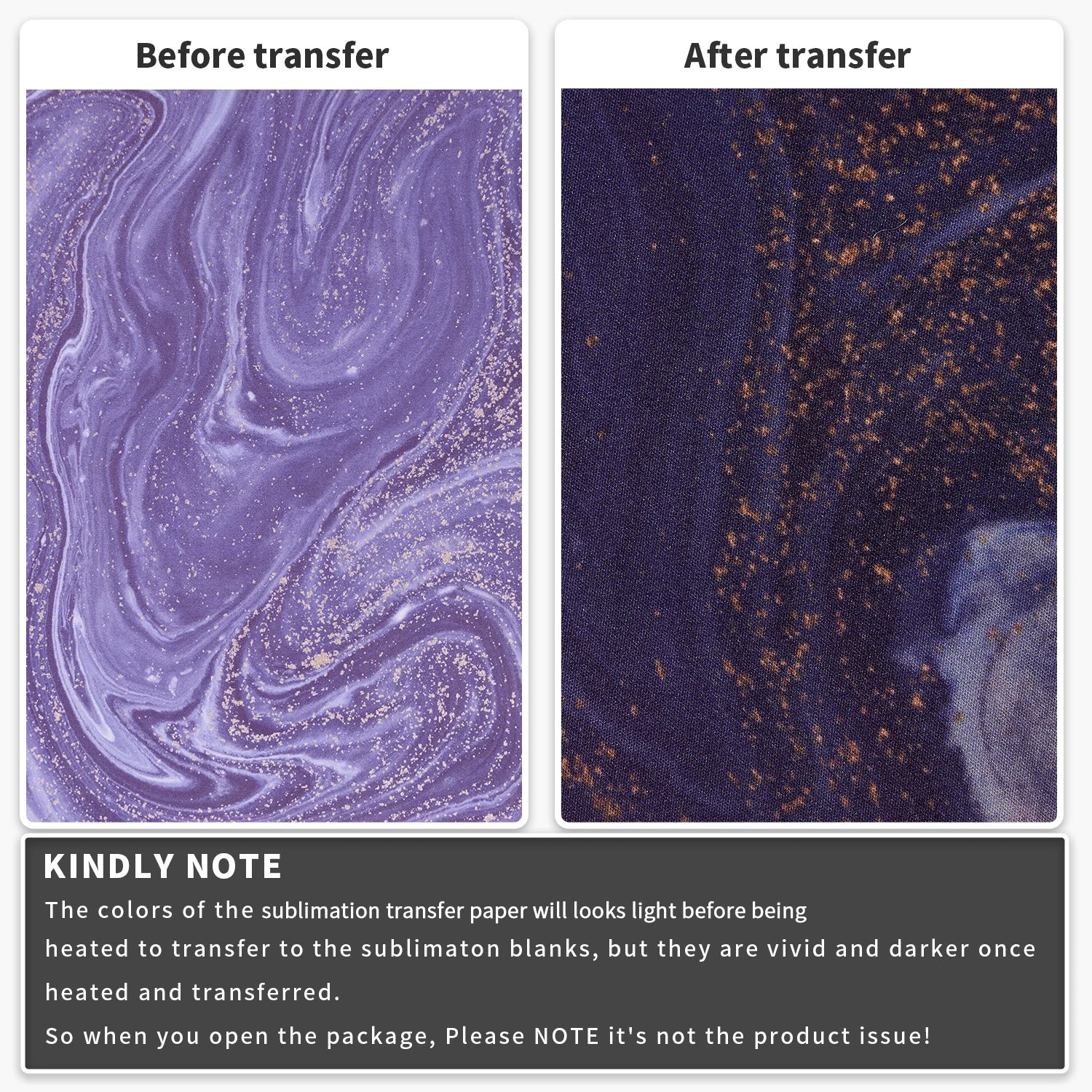 Transfer Vinyl Paper Ink 12x12" Watercolor Sublimation Transfer Paper for Coasters Mugs for Mugs Press Joy DIY