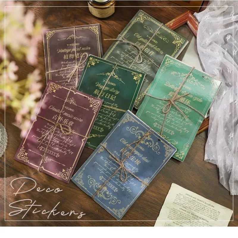 Retro Classical Letters Maps Roses Literary  Decorative Decoupage Paper Collage